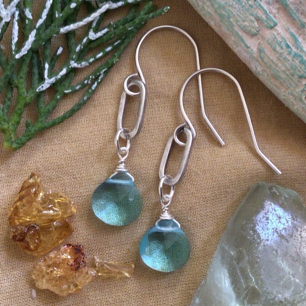 Artisan Sundance Charm topaz earrings